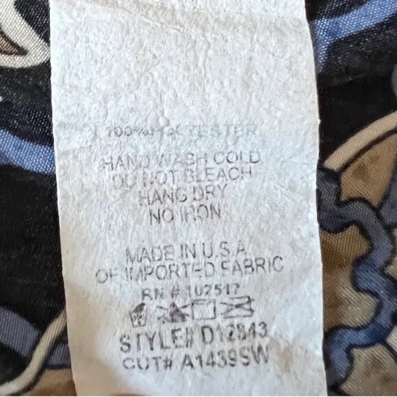 Soprano blue and tan abstract print shift dress size XS - Picture 6 of 6